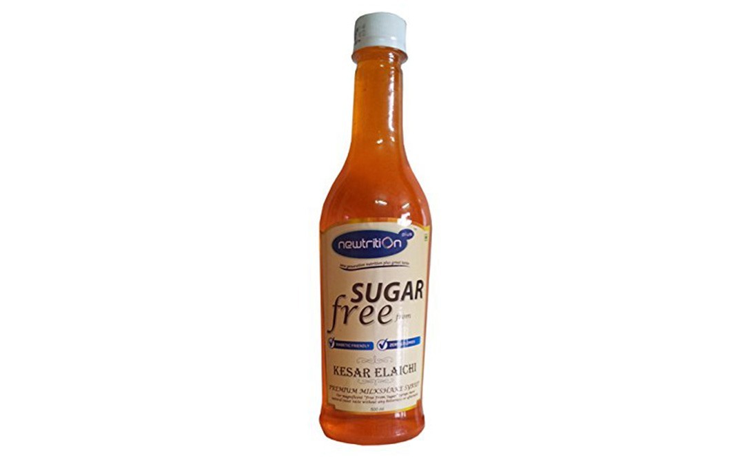 Newtrition Plus Kesar Elaichi Syrup, Sugar Free   Bottle  500 millilitre